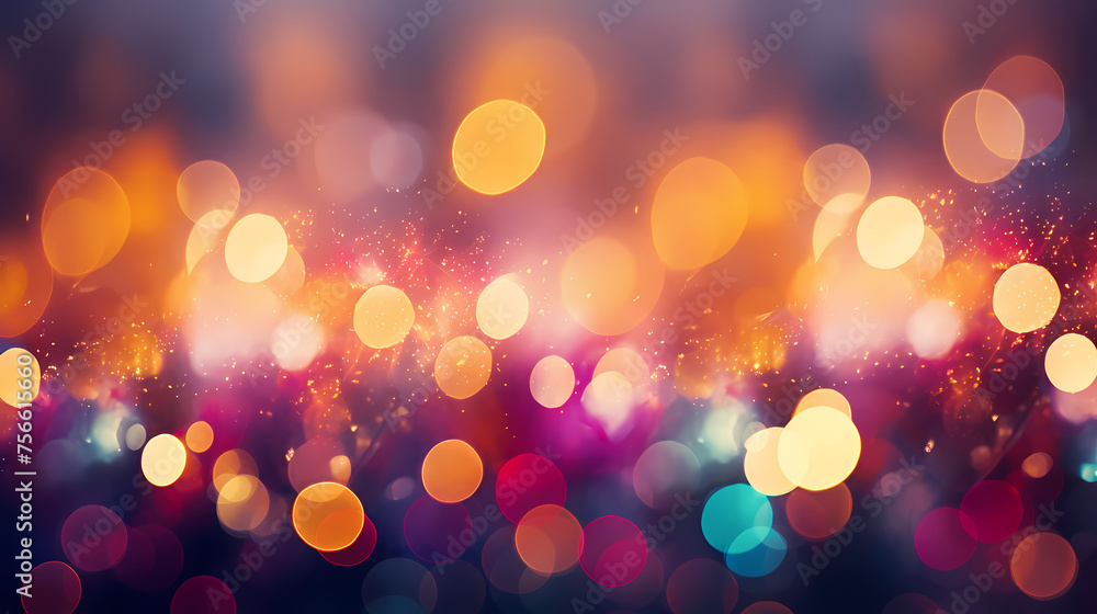 Bokeh lights abstract background