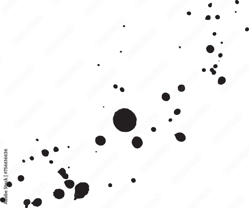 Watercolor ink splash, acrylic isolated spots, black drop, vector icon Watercolor ink splash, acrylic isolated spots, black drop, vector icon