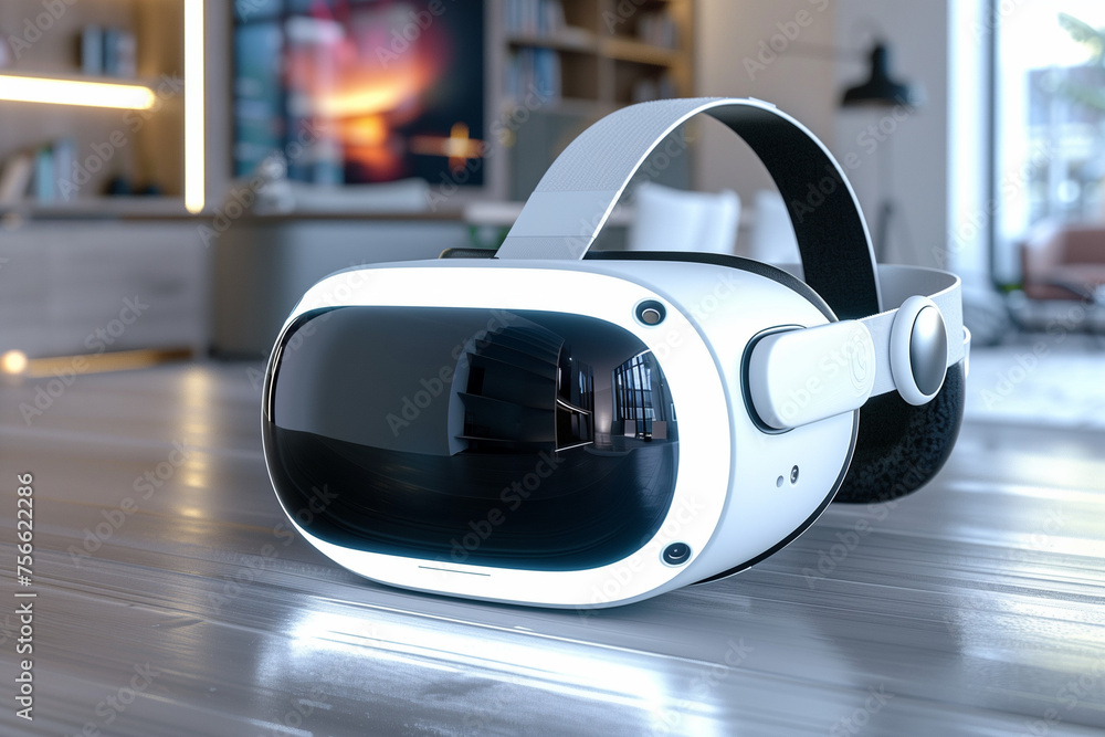 Vision virtual reality headset with transparent mode for eyes close-up Vision virtual reality headset with transparent mode for eyes close-up