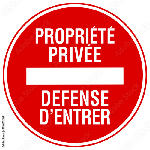 Panneau Propriété privée 4
