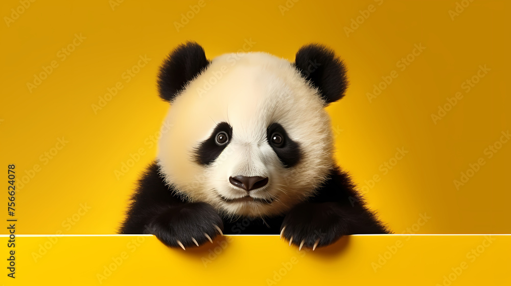 Naklejka premium Close-up of panda