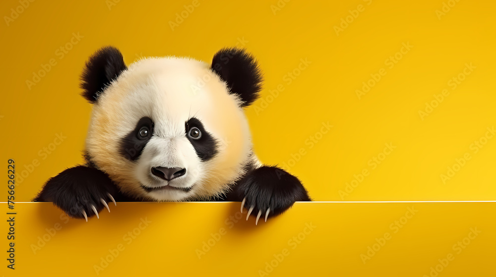 Naklejka premium Close-up of panda