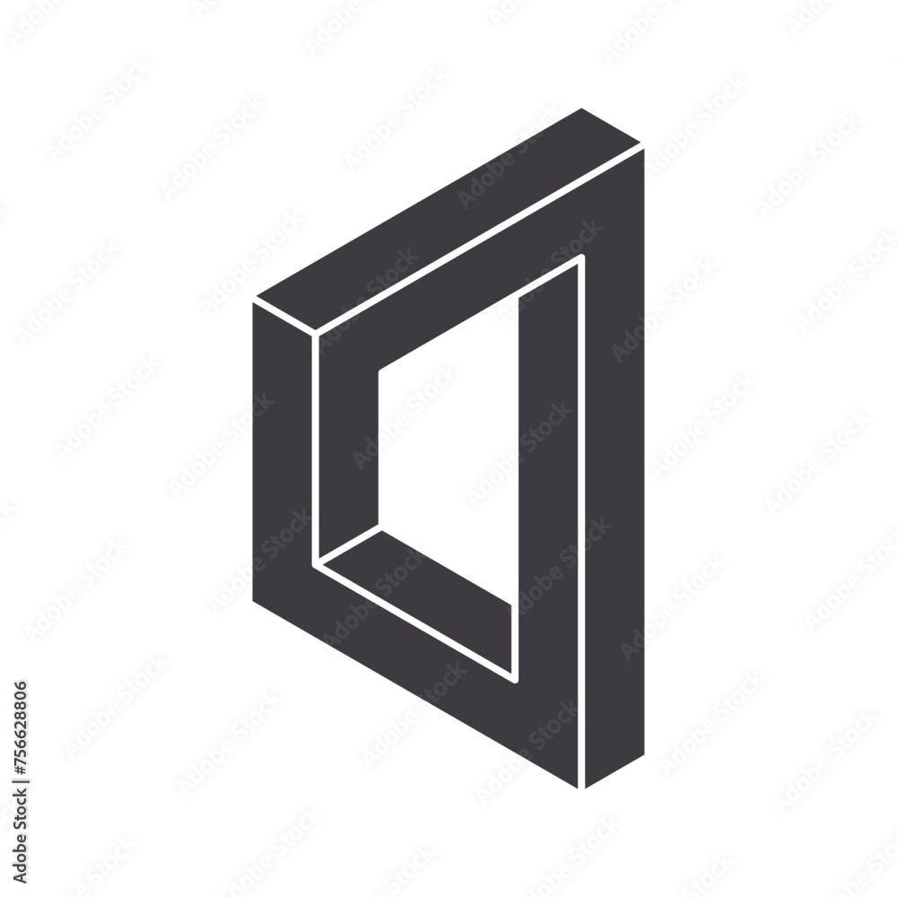 Abstract shape icon isolated on white background. Vector illustration. Abstract shape icon isolated on white background. Vector illustration.