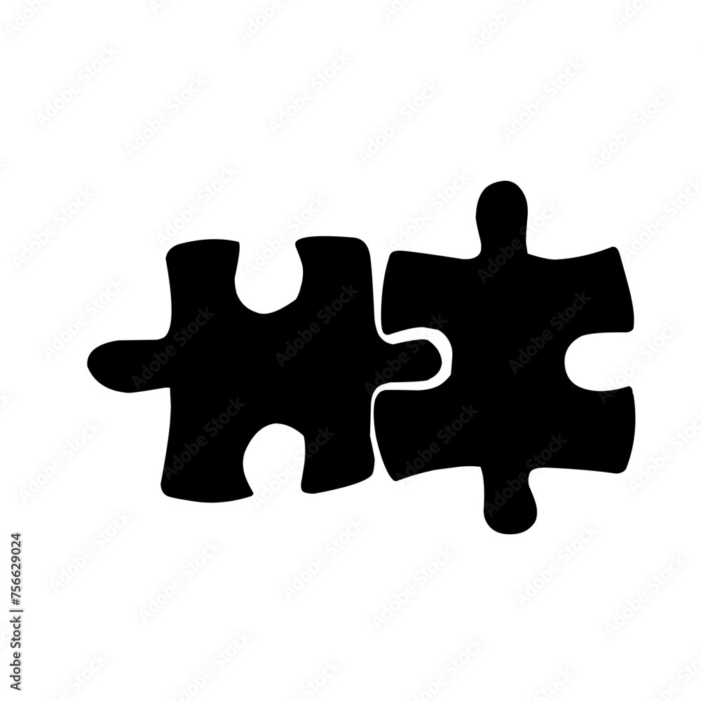 Puzzle vector icons Puzzle vector icons