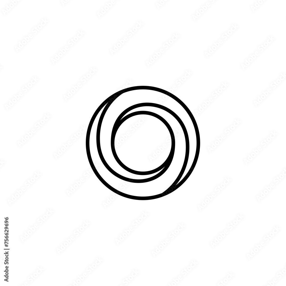 Geometric shaped lined icon Geometric shaped lined icon