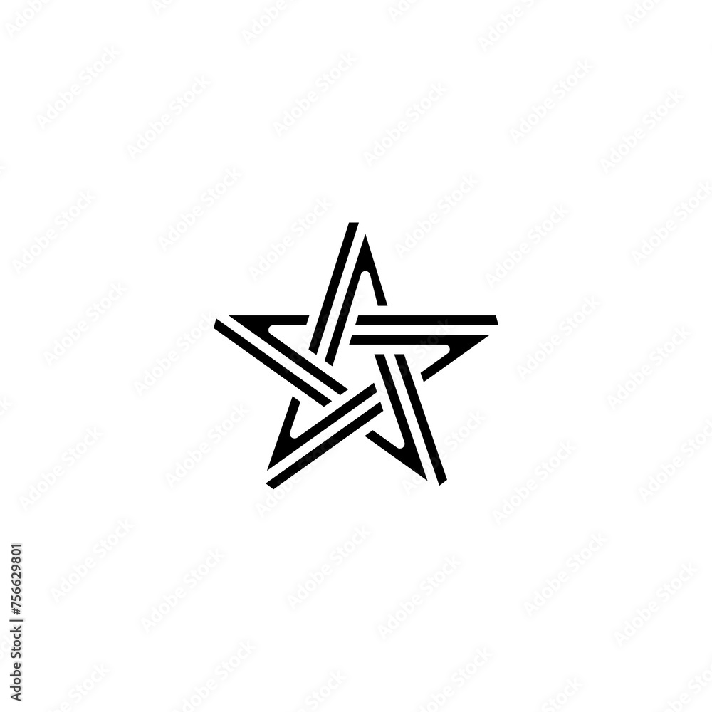 Geometric shaped lined icon Geometric shaped lined icon