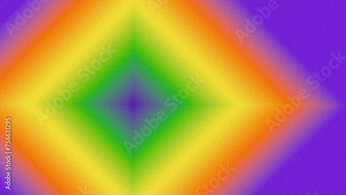 Vivid Geometric Rainbow Gradient Background, A vivid abstract background that showcases a rainbow color gradient in a geometric diamond pattern, creating a dynamic and cheerful visual experience.