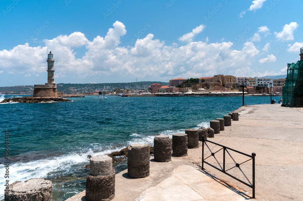 Venezianischer Hafen in Chania auf der Insel Kreta Griechenland