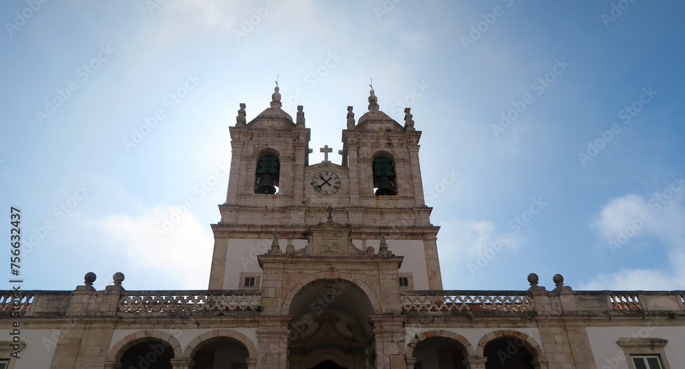 Santuário de Nossa Senhora da Nazaré, Nazaré, Portugal. The construction of the Sanctuary dates back to the 14th century when King D. Fernando came on a pilgrimage