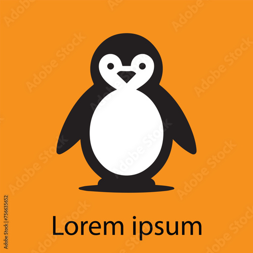 Penguin logo for business and artwork or tattoo