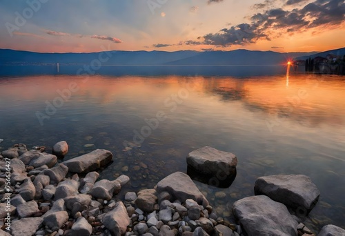 Sunset at Lake Ohrid 