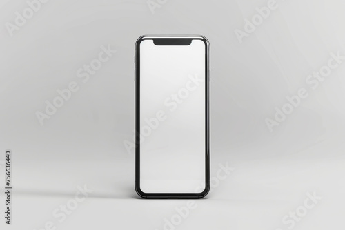 front view smartphone mockup mobile iphone, frame with blank white display, phone with screenrealistic front view smartphone mockup mobile iphone, frame with blank white display, phone with screen