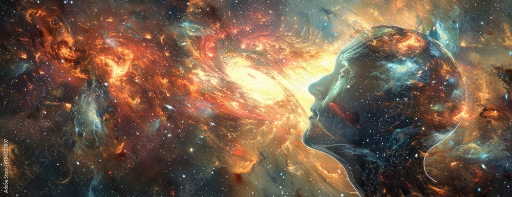 High-Tech Thought Emergence from Nothingness - Creative Abstract Background High-Tech Thought Emergence from Nothingness - Creative Abstract Background