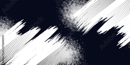Dots halftone white and blue color pattern gradient grunge texture background. Dots pop art comics sport style vector illustration arts spot
