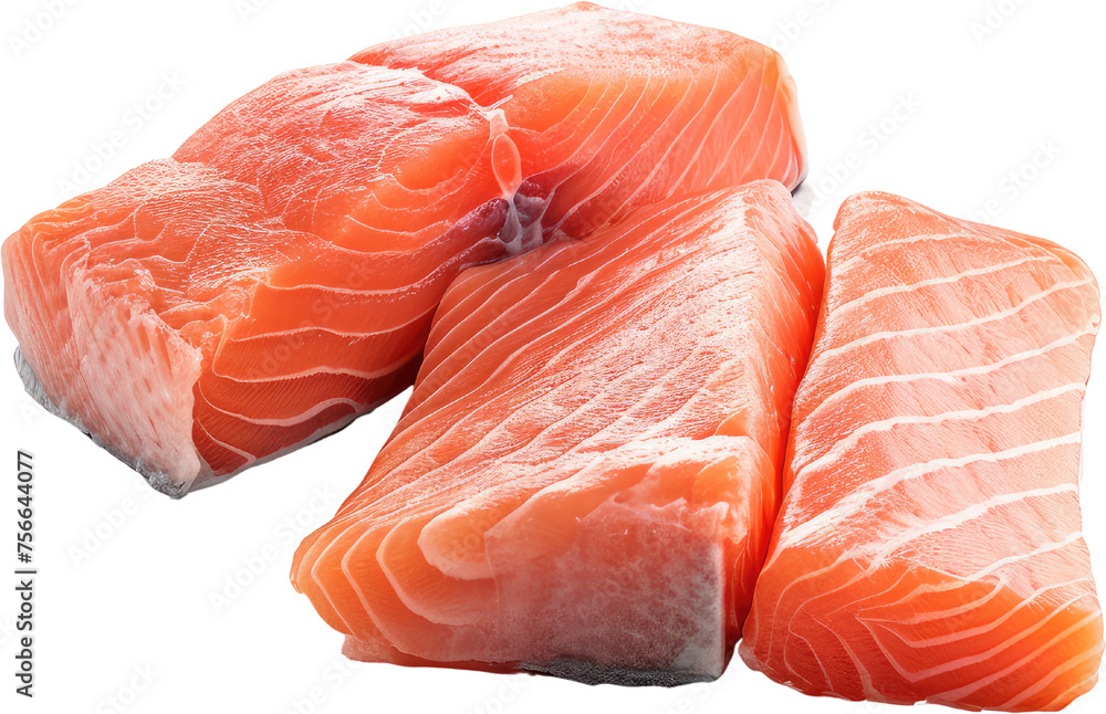 raw salmon fillet