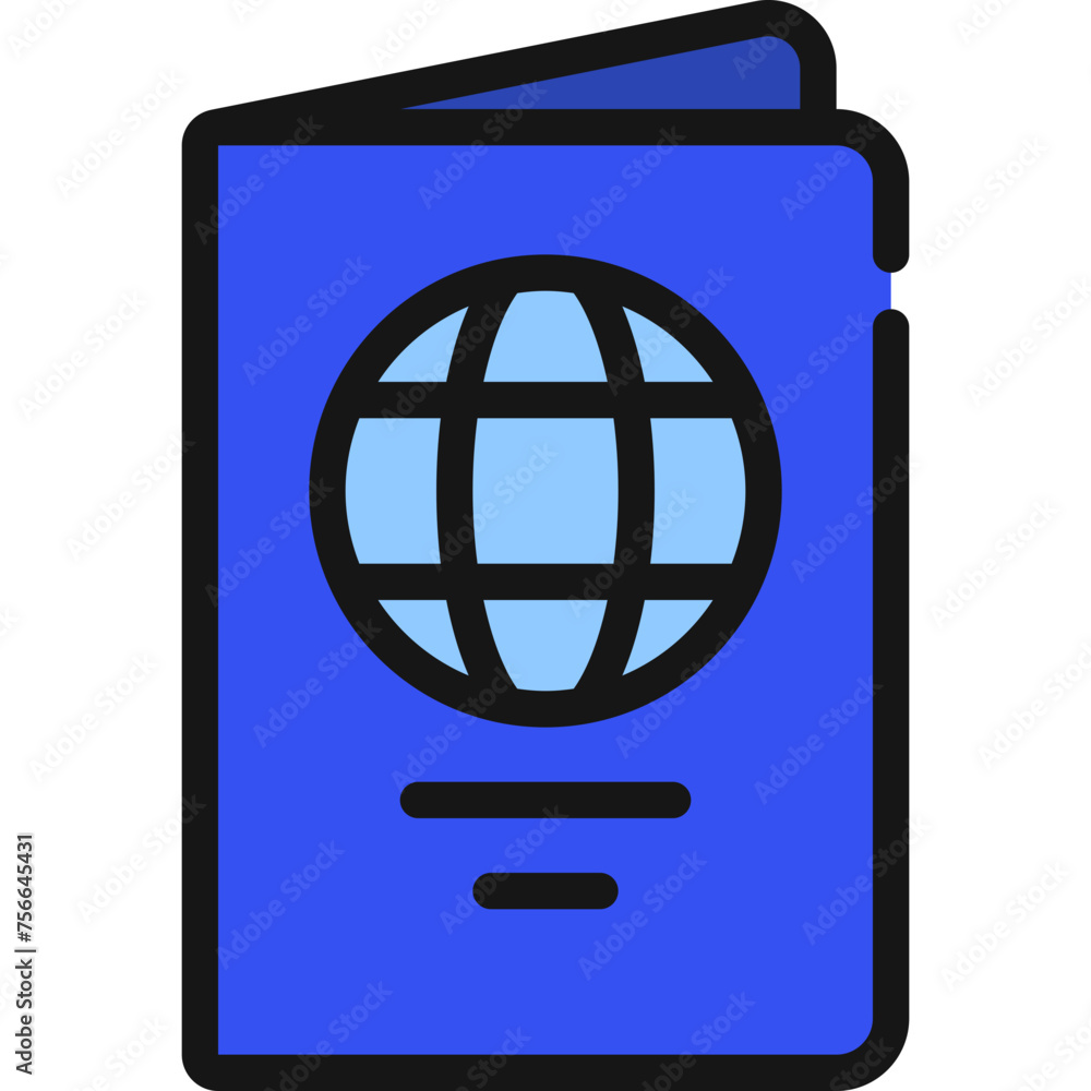 Passport Document Icon Passport Document Icon