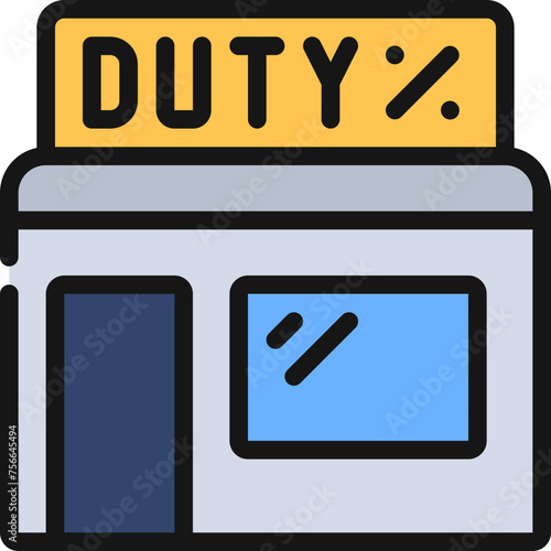 Duty Free Shop Icon