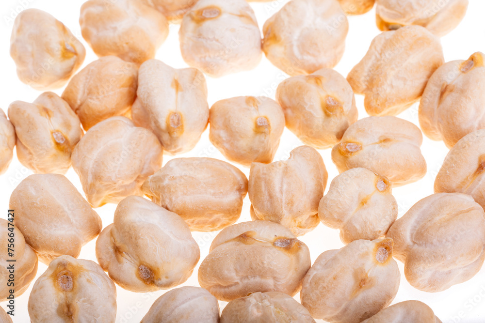 dry chickpeas isolated