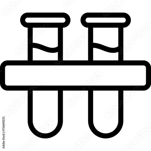 Test Tubes Rack Icon