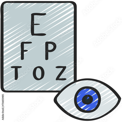 Eye Test Letters Icon