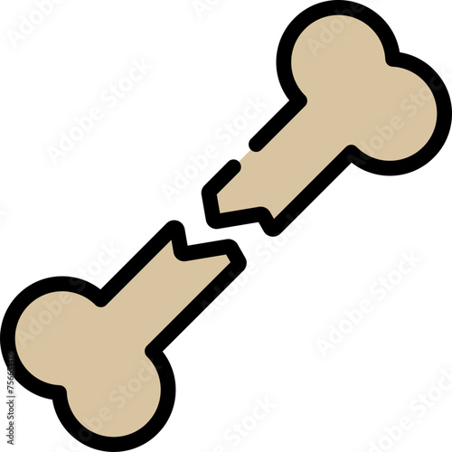 Broken Bone Icon
