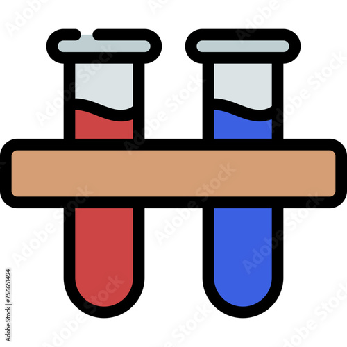 Test Tubes Rack Icon