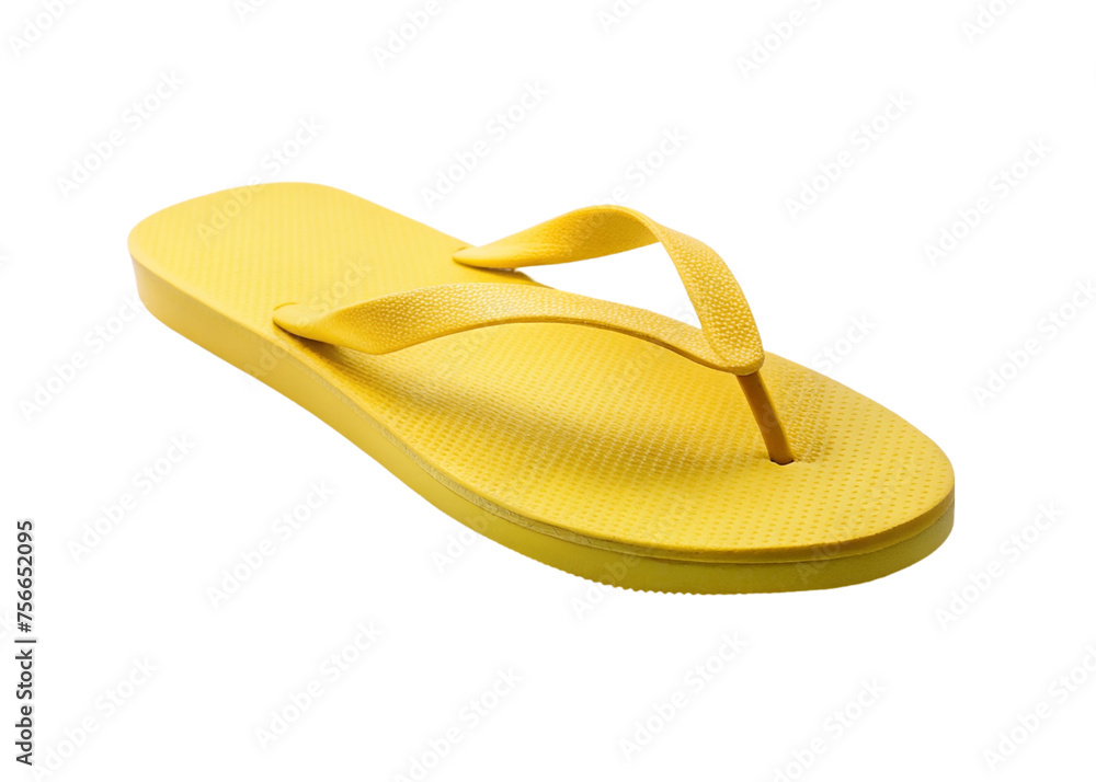 Yellow flip flops isolated on a transparent background. Yellow flip flops isolated on a transparent background.