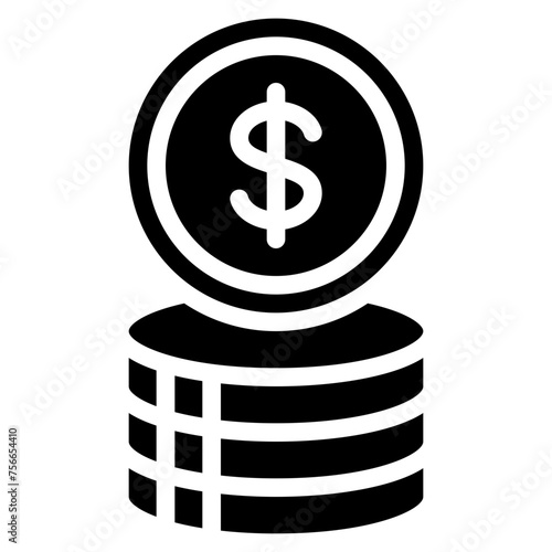 Money Coins Stack Icon