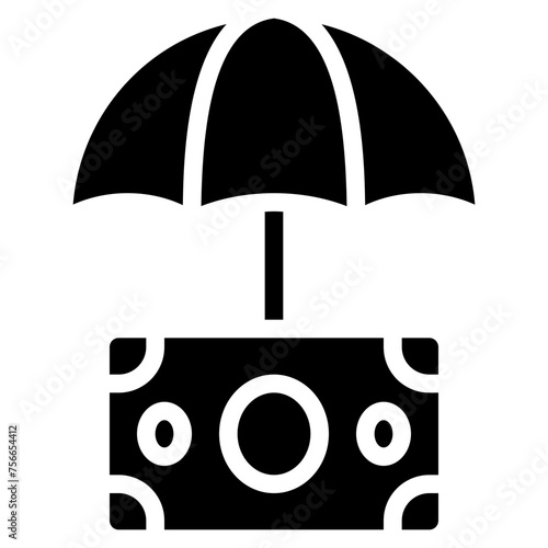 Money Protection Umbrella Icon