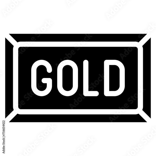 Gold Bar Ingot Icon