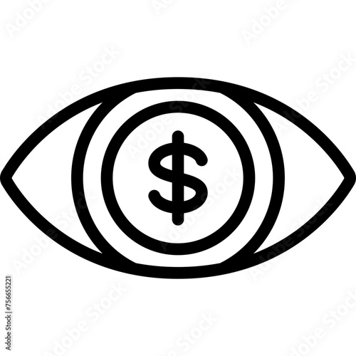 Money Eye Icon