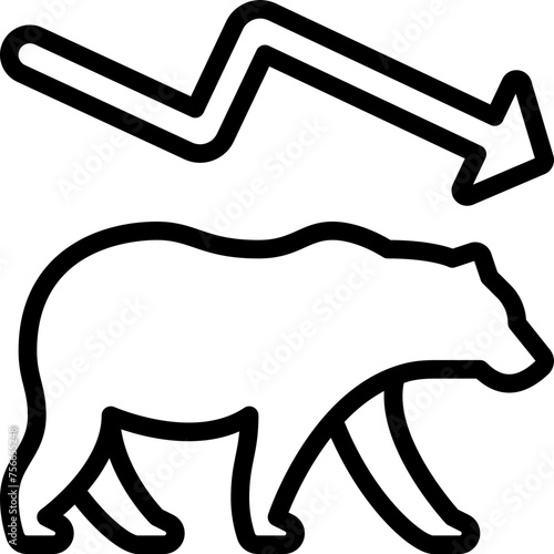 Bear Market Icon