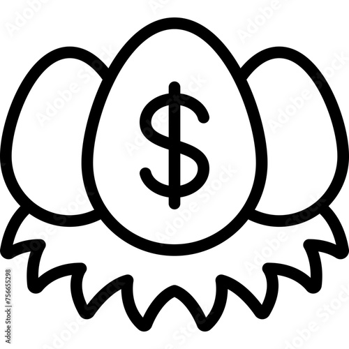 Financial Nest Egg Icon