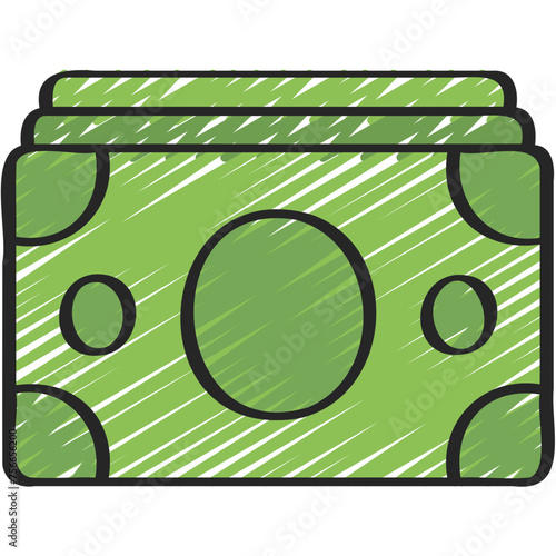 Cash Notes Stack Icon