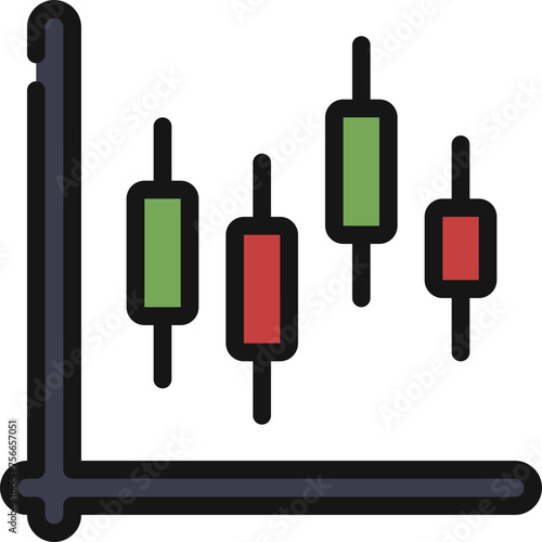 Stock Market Chart Icon