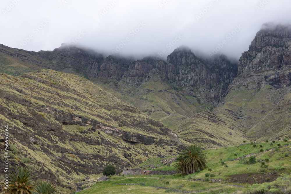 Naklejka premium landscape with clouds