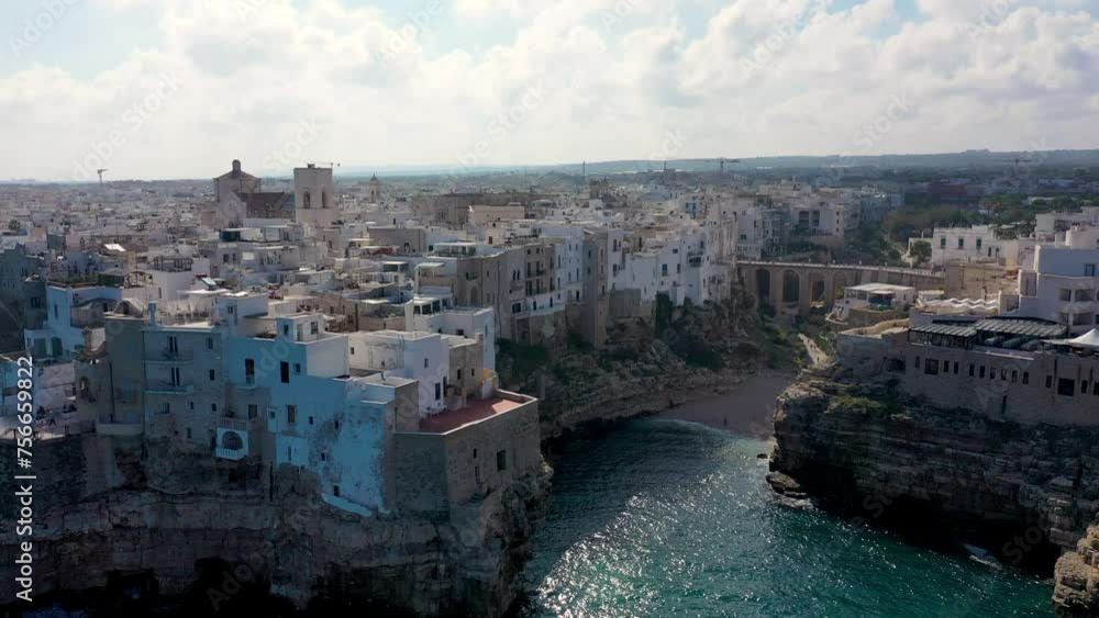 Spectacular cityscape of Polignano a Mare town, Puglia region, Italy, Europe. Polignano Al Mare, scenic small town in Puglia, Italy. Polignano a Mare village on the rocks, Bari, Apulia, Italy. Spectacular cityscape of Polignano a Mare town, Puglia region, Italy, Europe. Polignano Al Mare, scenic small town in Puglia, Italy. Polignano a Mare village on the rocks, Bari, Apulia, Italy.