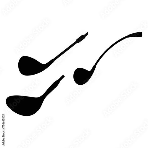 Golf Club Silhouette, Golf sport vector graphic design on a white background  
 photo