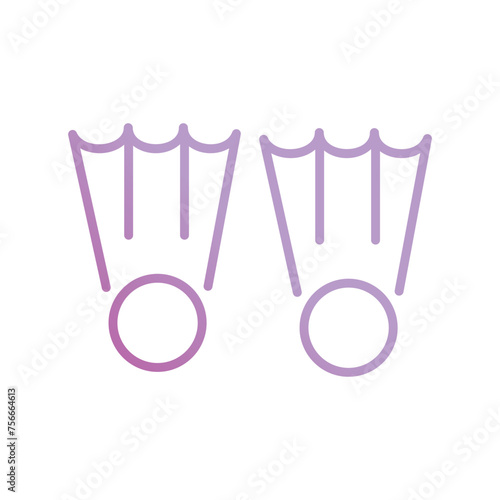fins icon with white background vector stock illustration