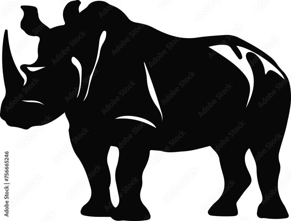 Arsinoitherium silhouette Arsinoitherium silhouette