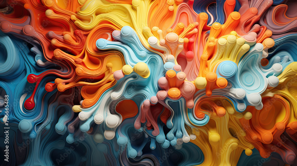 Abstract Melting Fusion, A Visual Journey Background Ai Generative Abstract Melting Fusion, A Visual Journey Background Ai Generative
