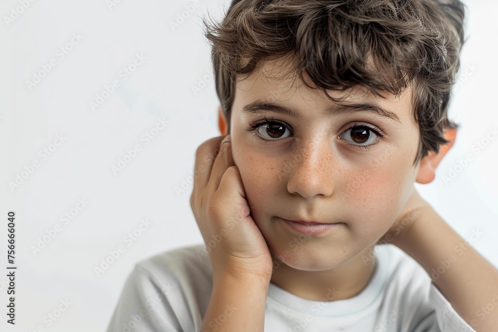Young Boy Posing for Picture Young Boy Posing for Picture