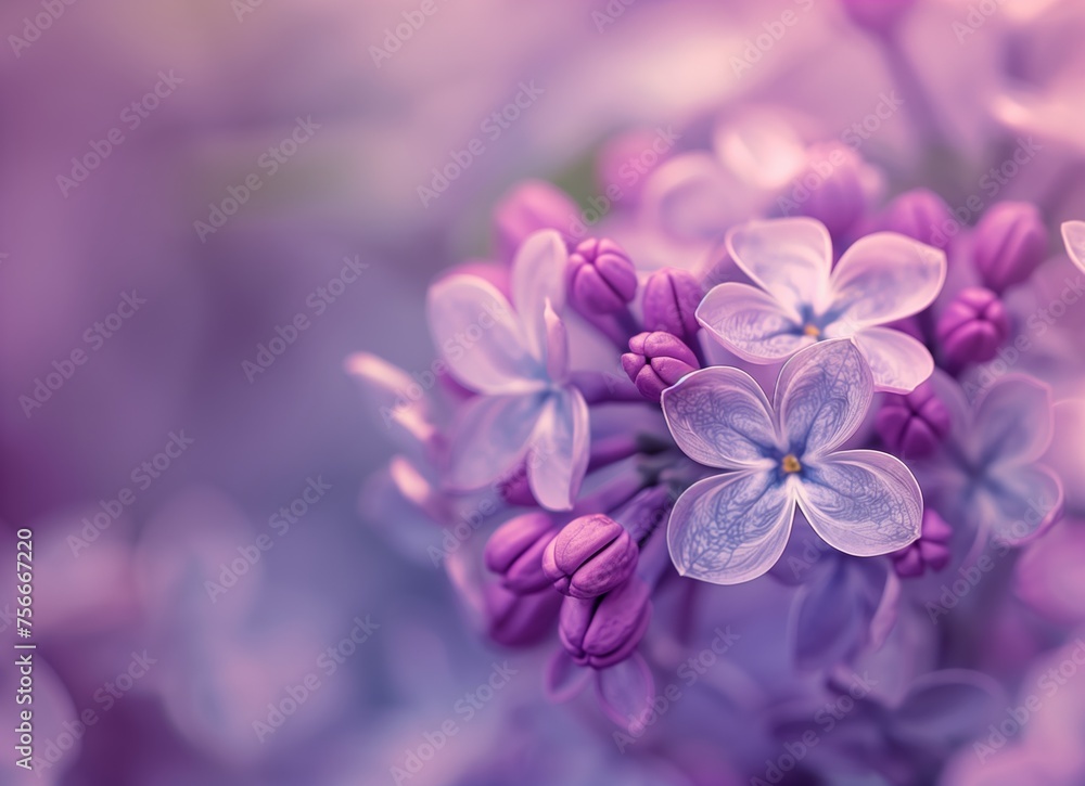 Dreamy Lilac Blossoms: Close-Up of Delicate Flowers for Springtime Backgrounds Dreamy Lilac Blossoms: Close-Up of Delicate Flowers for Springtime Backgrounds