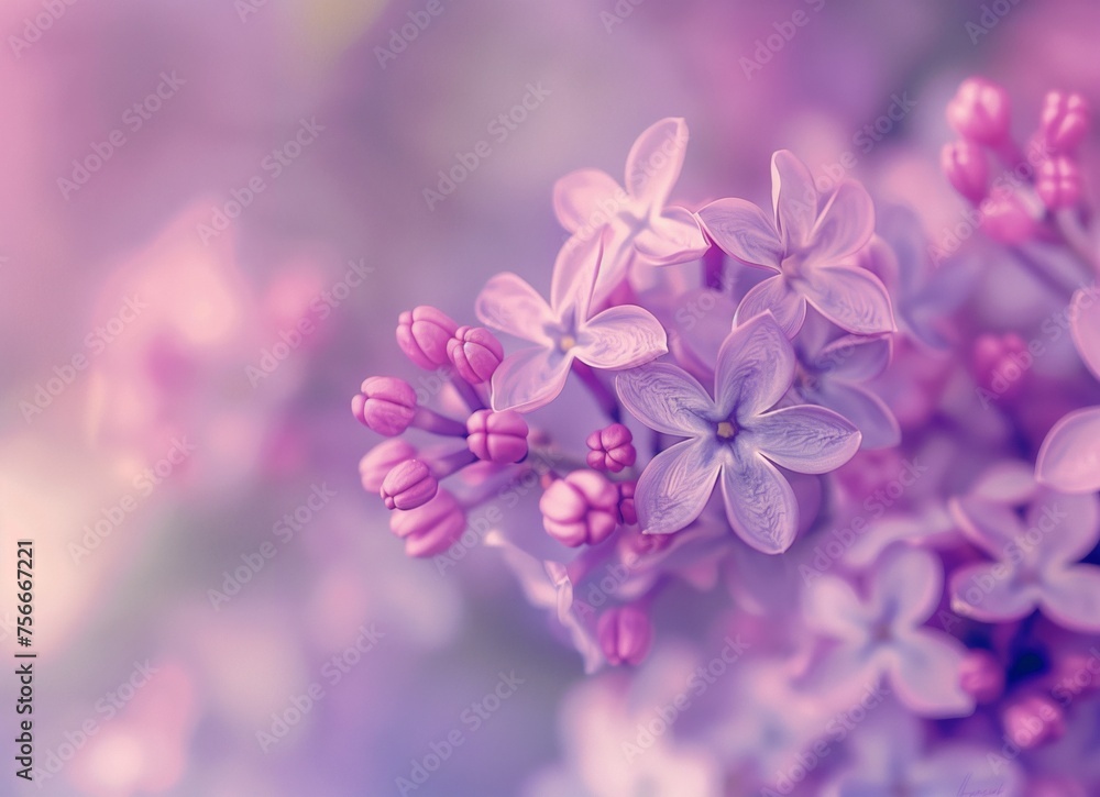 Dreamy Lilac Blossoms: Close-Up of Delicate Flowers for Springtime Backgrounds Dreamy Lilac Blossoms: Close-Up of Delicate Flowers for Springtime Backgrounds