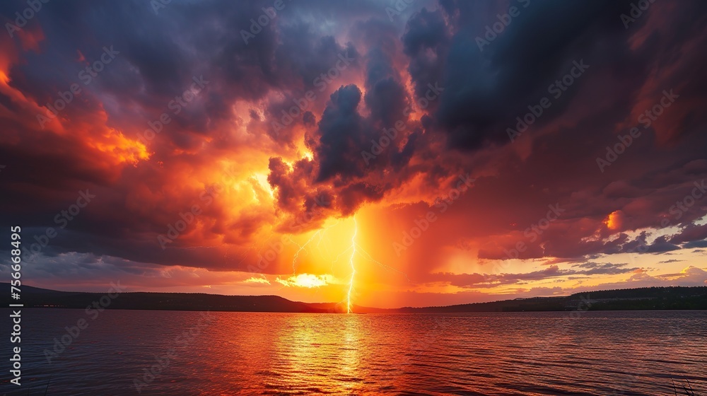 wide angle of tornado with dramatic storm clouds overhead wide angle of tornado with dramatic storm clouds overhead