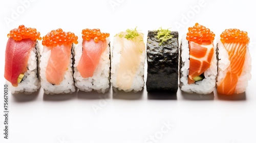 close up of sashimi sushi set with chopsticks and soy