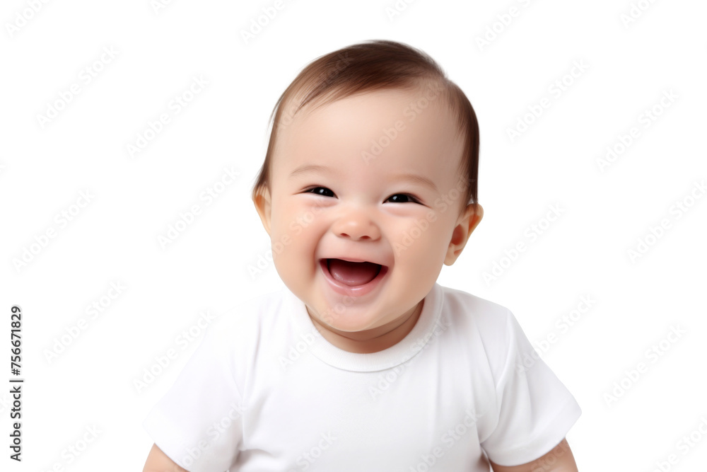 Portrait studio of young adorable baby with happy smile isolated on transparent background. Portrait studio of young adorable baby with happy smile isolated on transparent background.