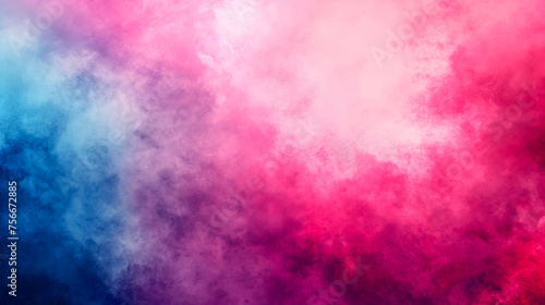 A soft, dreamy cloud of pink and blue smoke, blending together to create a mystical and tranquil abstract background. © Enigma