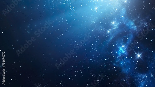 Night sky with stars and lights background