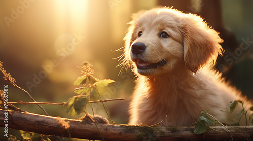 Obraz na płótnie golden retriever dog